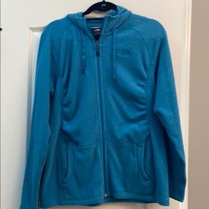 North face hooded fleece